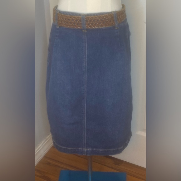 Per Se Blue Denim Skirt - Picture 2 of 4
